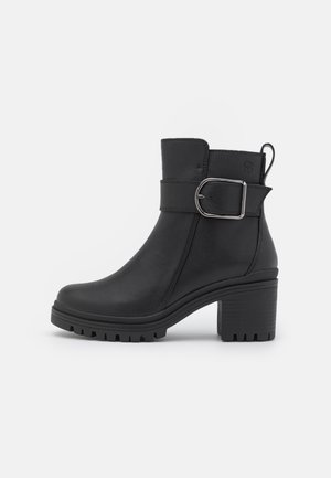 Cowboy/biker ankle boot - black