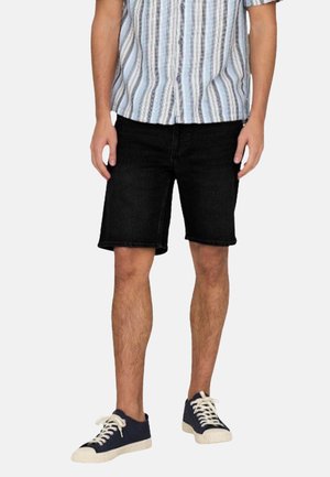 Only & Sons WEFT PIM - Denim shorts - schwarz