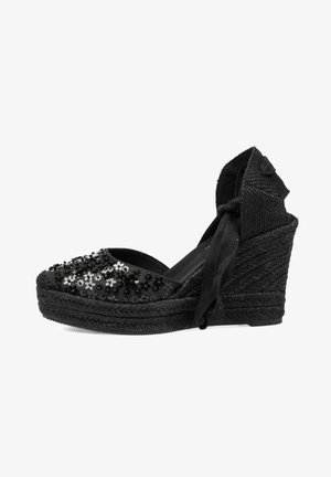 Kamome, BIANCA - Sandalias de cuña - black