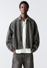 PULL&BEAR - Giacca di jeans - light grey Immagine in miniatura 1