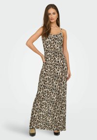 ONLY ONLCINDY LANGES - Jerseyjurk - humus