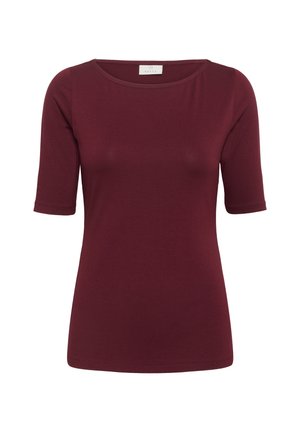 Kaffe YOKO BOATNECK - T-paita - zinfandel