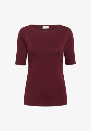 Kaffe YOKO BOATNECK - T-shirt basic - zinfandel