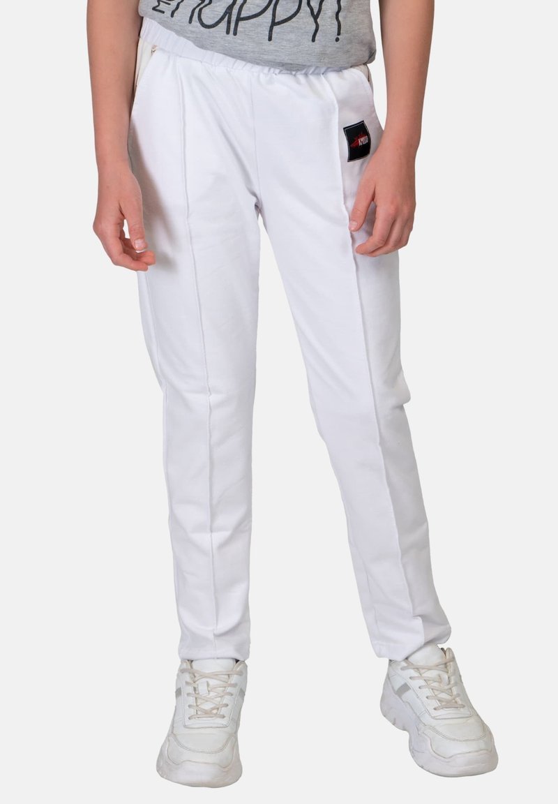 Kinder Stoffhosen | KMISSO NAHTFALTE VORNE Jogginghose white/weiß - HU70904 Kinder Stoffhosen | KMISSO NAHTFALTE VORNE Jogginghose white/weiß - HU70904