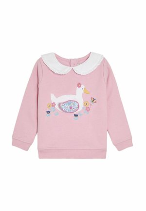 REGULAR FIT - FRILL COLLAR APPLIQUÉ - Sudadera - pink duck