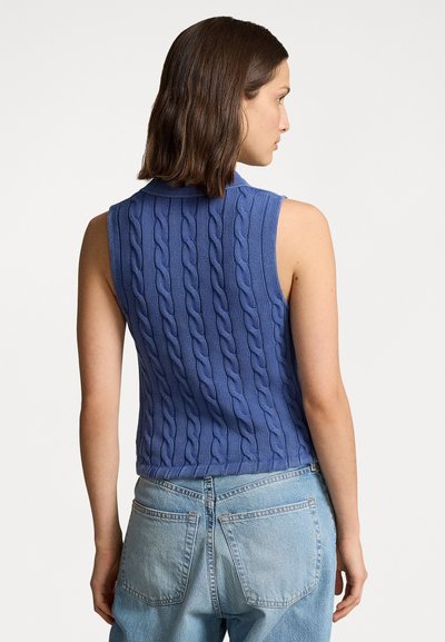 Polo Ralph Lauren COTTON SLEEVELESS POLO SHIRT - Polo - blue yacht