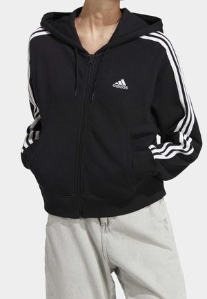 Sweater met rits - black