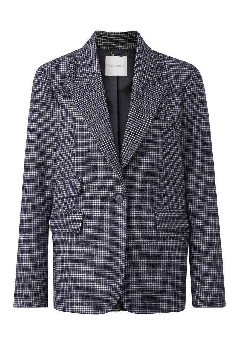 Rich & Royal Halflange jas donkerblauw