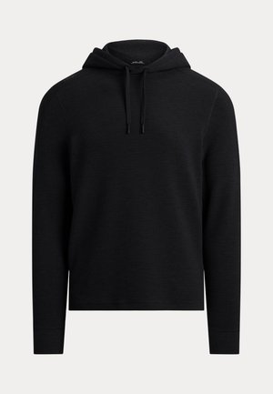 PERFORMANCE WAFFLE-KNIT HOODIE - Φούτερ με κουκούλα - black