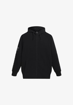 Umbro, TERRACE FULL ZIP HOODIE - Φούτερ με φερμουάρ - black