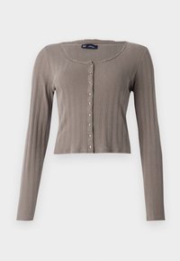 POINTELLE SCOOP CARDI - Kardigan - plymouth rock