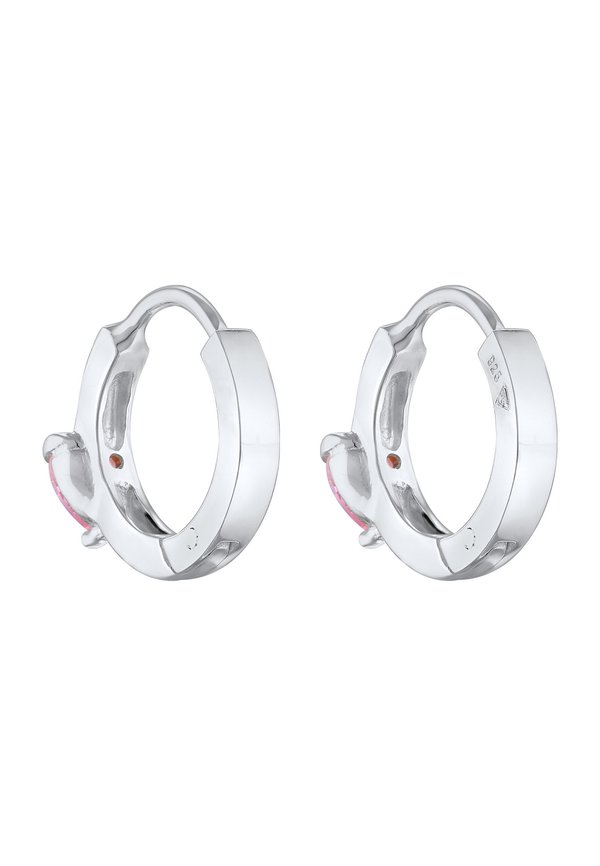 HEART HOOPS – Ohrringe – silberfarben