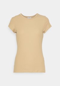 FINE TEE - Tricou basic - sand beige