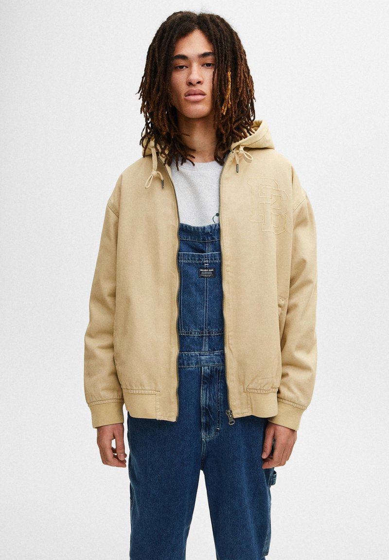 PULL&BEAR Zipup sweatshirt camel Zalando.de