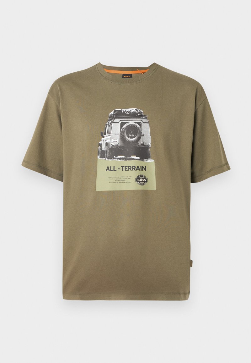 Boss T-shirt print groen Boss T-shirt print groen