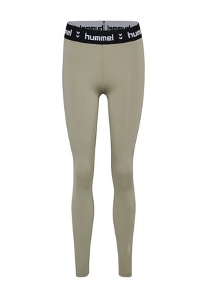 Hummel PULSE MID WAIST - Tights - seagrass