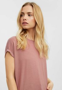 Vero Moda VMAVA PLAIN - T-shirt basic - burlwood