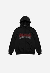 UNISEX TORMENT ZIP HOODIE - Jaka ar rāvējslēdzēju - black