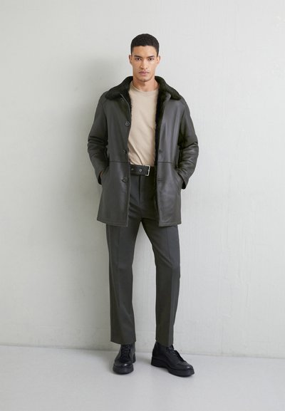 STUDIO ID BURGALESE - Leren jas - black