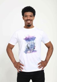 Henry Tiger DISNEY WINNIE THE POOH WATERCOLOR EEYORE UNISEX - Camiseta estampada - white