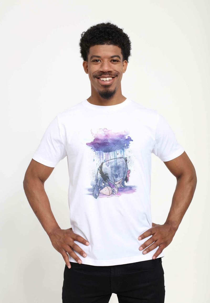 Henry Tiger DISNEY WINNIE THE POOH WATERCOLOR EEYORE UNISEX - Camiseta estampada - white