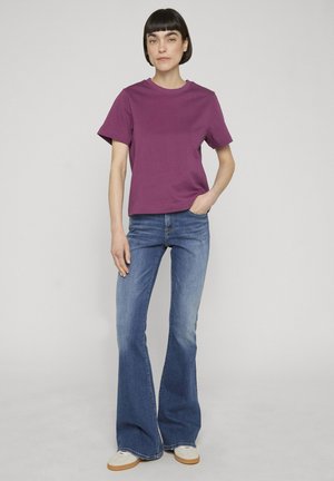 Urban Classics, LADIES BASIC BOXY TEE 3-PACK - T-shirt basique - white/vintagerose/berrypurple