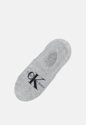 WOMEN FOOTIE HIGH CUT LOGO - Socquettes - light grey melange