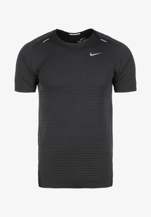 TECH ULTRA LAUFSHIRT HERREN - T-Shirt print - black/dark smoke grey