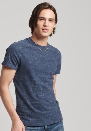 Superdry & Co MICRO EMBROIDERED  - T-shirt basic - creek navy heather