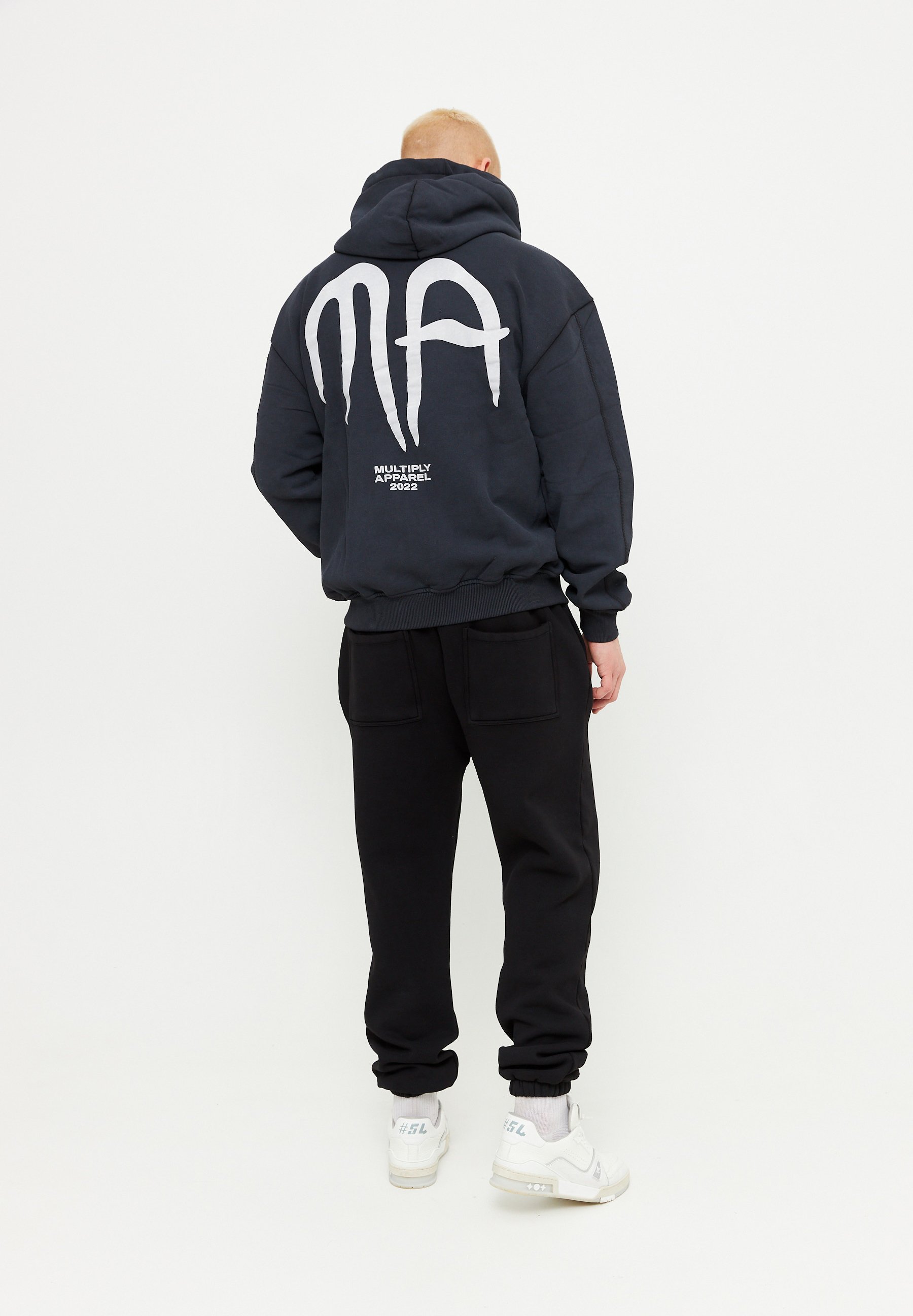 Multiply Apparel OVERSIZE MA - Sweater met rits - black/zwart - Zalando.nl