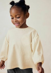 Next LONG SLEEVE TEXTURED - Bluză - cream