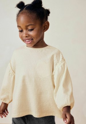 Next LONG SLEEVE TEXTURED - Bluse - cream