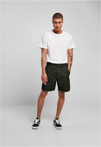 Urban Classics BERMUDA - Kratke hlače od trapera - black washed