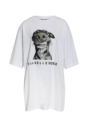#VDR VILLADELLEROSE, PRINTED OVERSIZE T-SHIRT - Camiseta de manga larga - white