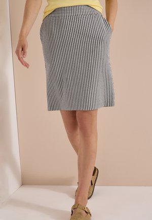 Cecil, KNEE-LENGTH JOGGER SKIRT IN SEERSUCKER QUALITY - A-lijn rok - brown cacao