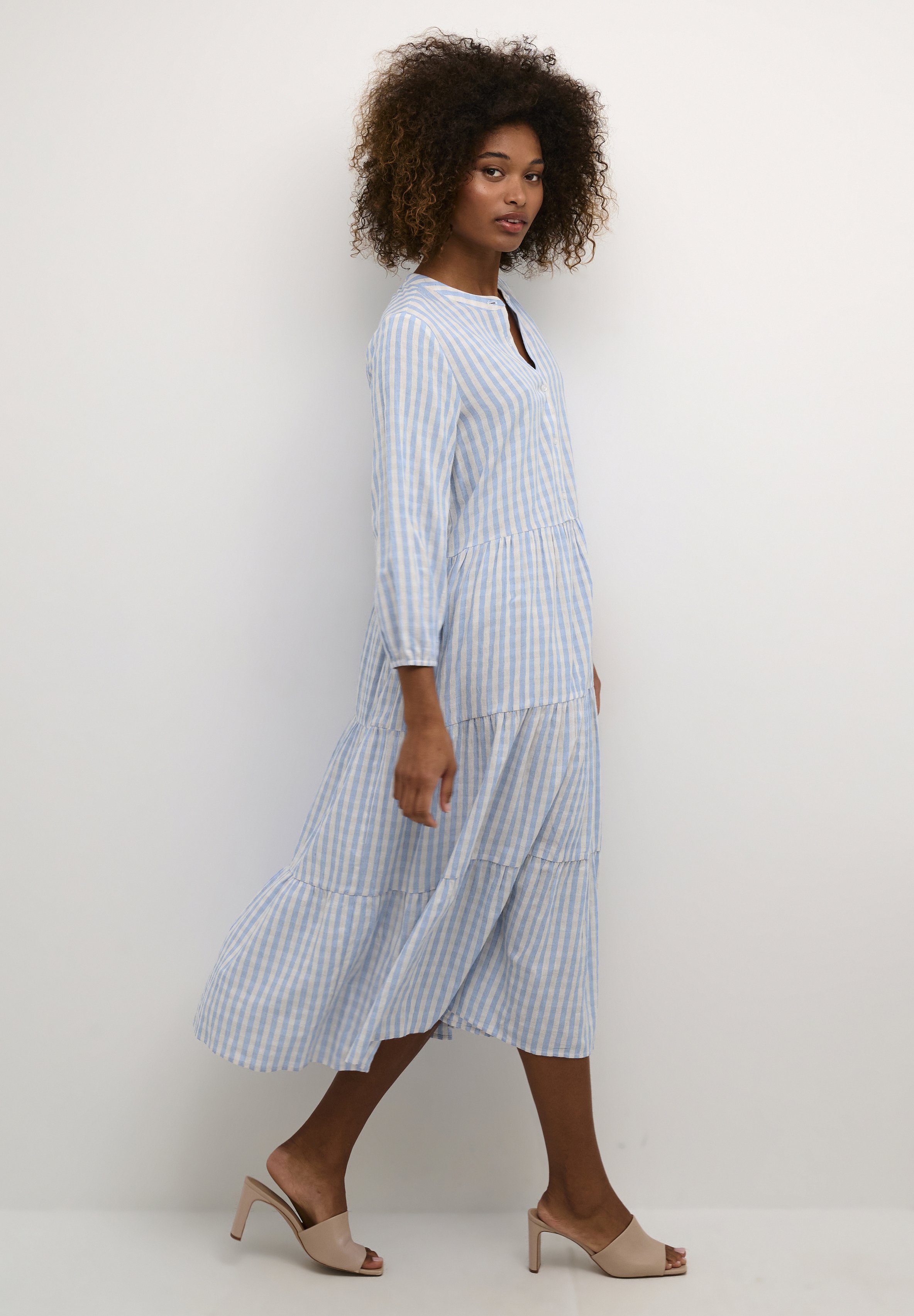 Missufe Damen Sommerkleid Mit Blumenprint – A-Linie, Puffärmel, Kordelzug, Kurz, Aus Weichem Stretch-Stoff