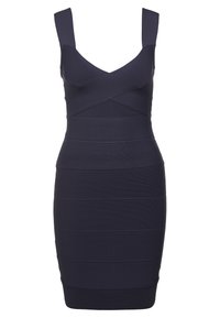 Hervé Léger Etuikleid - mottled dark grey