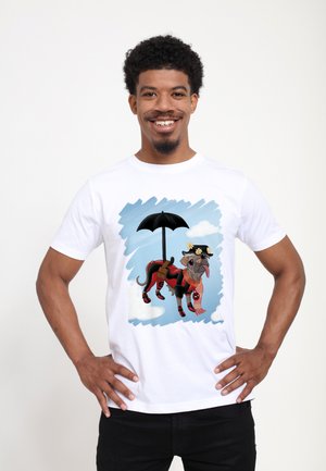 Marvel DEADPOOL WOLVERINE PUPPINS SKY - T-shirt con stampa - white