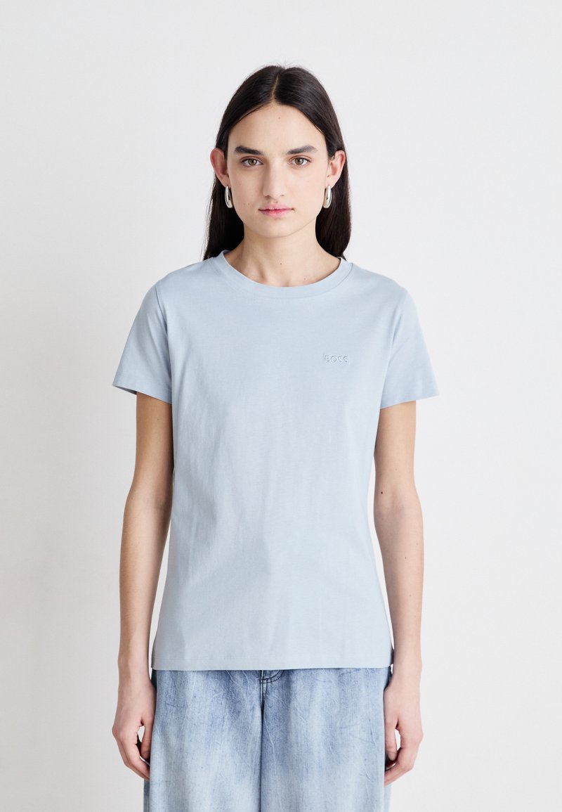 BOSS - ESOGO - Basic T-shirt - medium blue, Enlarge