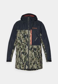 Columbia CORESHOT™ PRINTED JACKET - Casaco de esqui - greenscape/treebark/black