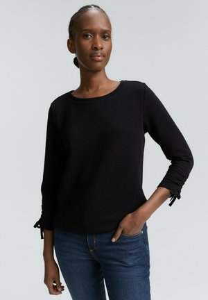 SLEEVE DETAIL - Mikina - deep black