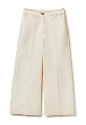 WIDE HIGH-WAISTED - Broek - white