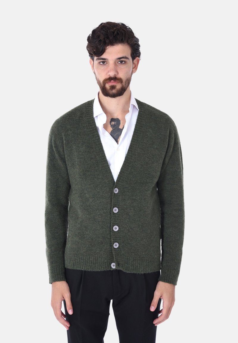 Ciabalù SCOLLO A V - Cardigan - verde