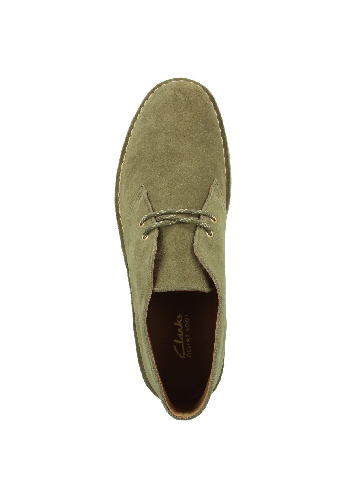 Clarks DESERT - Veterboots - olive suede/Groen - Zalando.nl