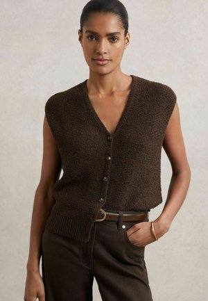 REGULAR FIT - Liivi - chocolate brown