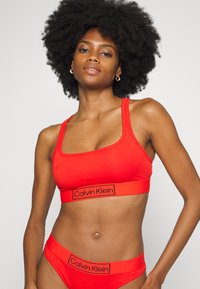 Calvin Klein Underwear UNLINED BRALETTE REIMAGINED HERITAGE - Corpete - tuscan terra cotta