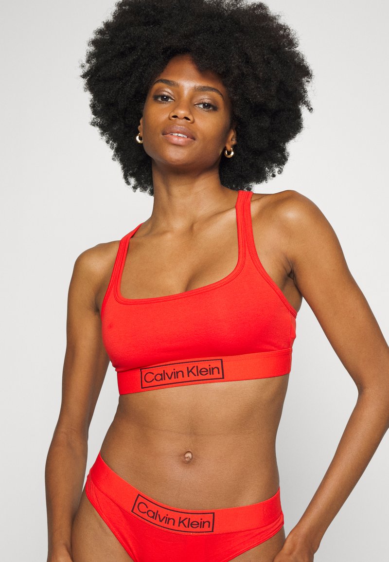 Calvin Klein Underwear UNLINED BRALETTE REIMAGINED HERITAGE - Corpete - tuscan terra cotta