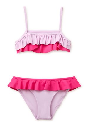 United Colors of Benetton BIKINI WITH RUFFLES.. SET - Bikini - pink