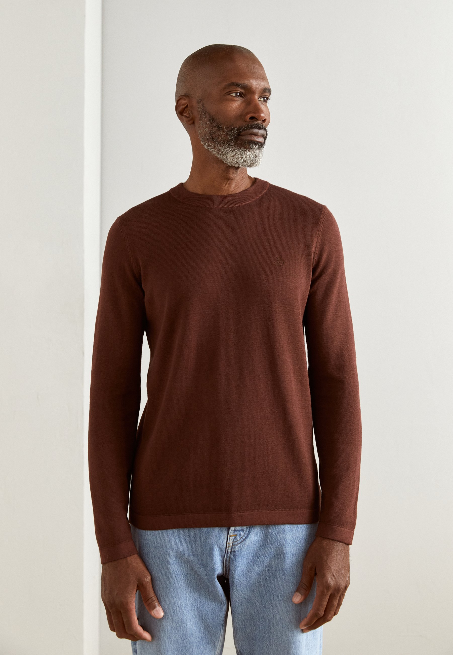 Marc O'Polo PULLOVER, CREW NECK - Jumper - crimson brown/bordeaux -  Zalando.de