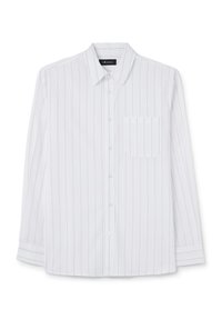 WITH POCKET - Chemise - white grey